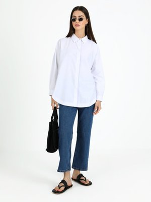 Off White Pamuklu Gömlek