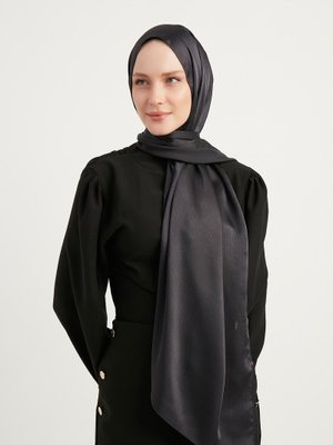 Koyu Füme Janjanlı Krinkıl Şal