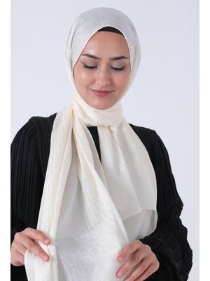 İnci Krem Nisa Jakar Şal