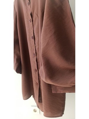 Kadın Tesettür Balon Kol Gömlek