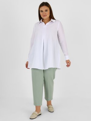 Ekru Büyük Beden Sade Bluz Ekru Büyük Beden Sade Bluz
