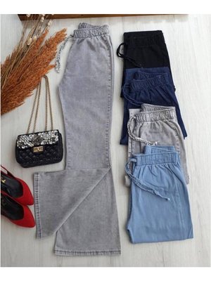 Beli Lastikli Ispanyol Paça Kot Pantolon