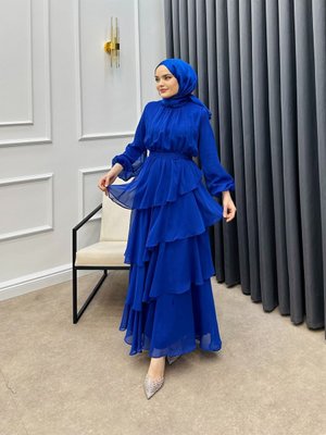 Katkat Şifon Elbise