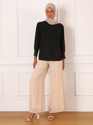 Siyah Bluz / Gömlek