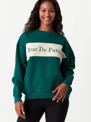 Yeşil Baskılı Sweatshirt Yeşil Baskılı Sweatshirt