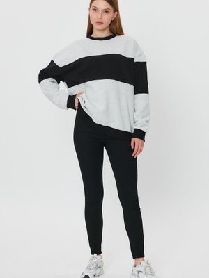 Gri Unısex Oversıze Sweatshirt Gri Unısex Oversıze Sweatshirt