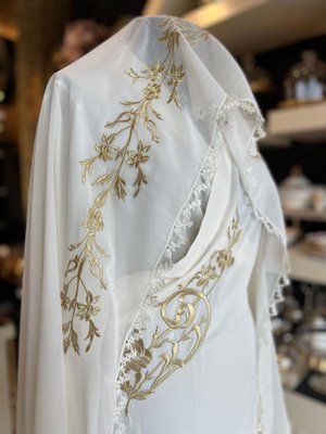 Nakışlı Namaz Elbisesi Mevlüt Örtüsü Set