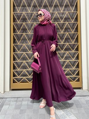 Krep Elbise Mürdüm