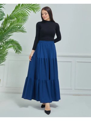 Katlı Bürümcük Kumaş Kat Uzun Etek, Anne Hediye, Sevgili Hediye