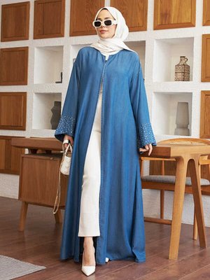 Abaya Koyu Mavi