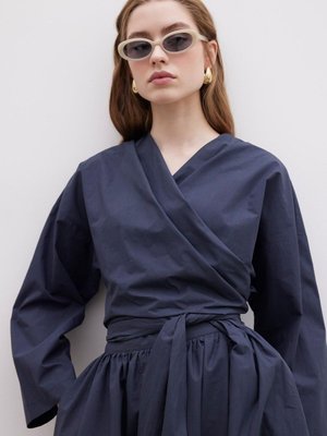 Kimono Tarz Premıum Gömlek Lacivert