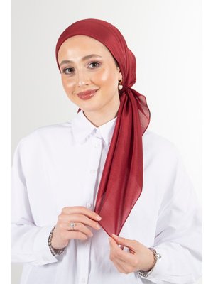 Bordo Brisa Vual Eşarp