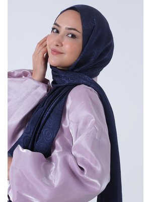 Açık Lacivert Nefes Jakar Şal