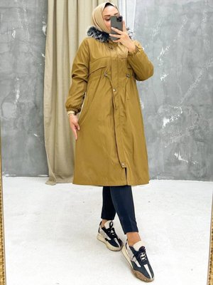 Taba İçi Kürklü Ve Su Geçirmez Kışlık Mont & Kaban