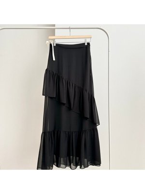 Fırfırlı Şifon Etek