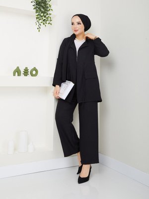 Ceketli Keten Takım Ceketli Keten Takım