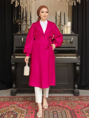 Trençkot Astarsız Trenç Balon Kol