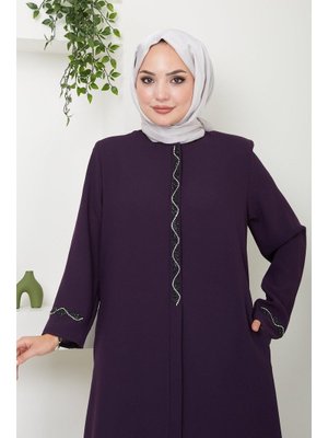 Mürdüm Desita Taş Detaylı Ferace