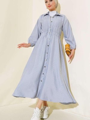 Kadın Metal Düğmeli Elbise