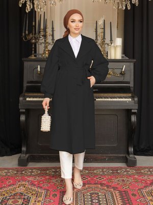 Trençkot Astarsız Trenç Balon Kol