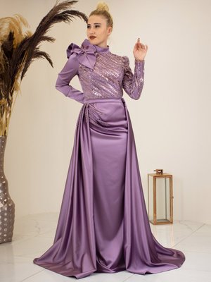 Lila Abiye Elbise Lila Abiye Elbise