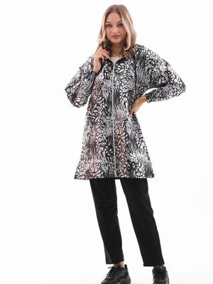 Siyah Trençkot Dijital Sedef Baskı Motifli Takım Siyah Trençkot Dijital Sedef Baskı Motifli Takım