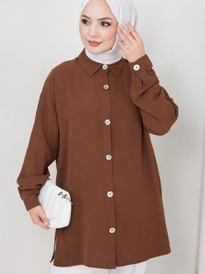 Aerobin Oversize Tunik Kahverengi Aerobin Oversize Tunik Kahverengi