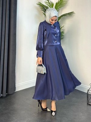 Quince Etekli Takım Lacivert