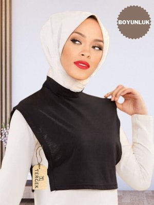 Boyunluk, Balıkçı Boğazlı Siyah Penye Iç Göstermez Kıyafet Forma Açık Yaka Namaz Spor Boyunluk, Balıkçı Boğazlı Siyah Penye Iç Göstermez Kıyafet Forma Açık Yaka Namaz Spor