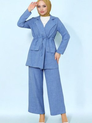 Ceketli Keten Takım