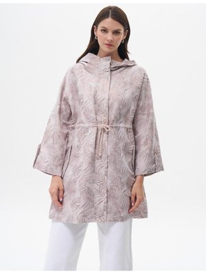 Floral Desenli Belden Büzgülü Kap Taş