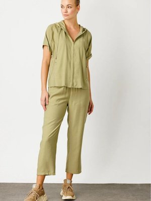 Çağla Beli Lastikli Pantolon