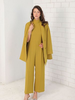 Koyu Yağ Yeşili Ceketli Tulum Koyu Yağ Yeşili Ceketli Tulum