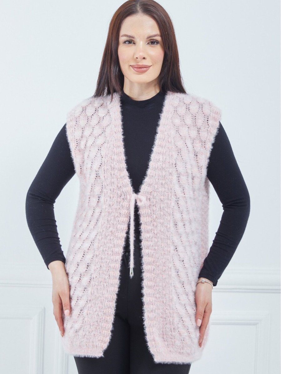 Fresh&amp;moda Pudra Yumoş Gelin Yelek