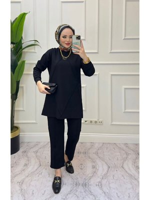 Siyah Önü Dikişli İkili Takım Siyah Önü Dikişli İkili Takım
