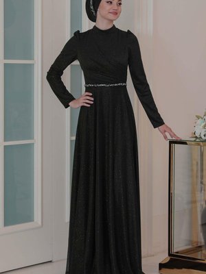 Işıl Abiye Elbise Siyah