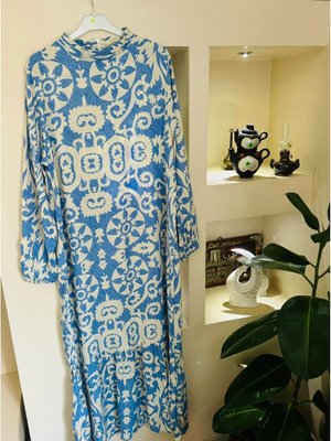 Turkuaz Viskon Kumaş Elbise Turkuaz Viskon Kumaş Elbise