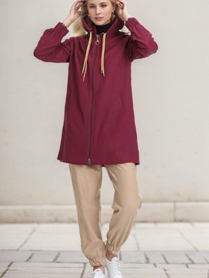 Mor Kapüşonlu Kap Mor Kapüşonlu Kap