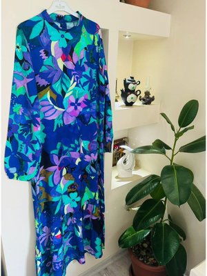 Saks Viskon Kumaş Elbise Saks Viskon Kumaş Elbise