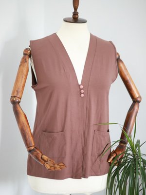 Anne Kısa Penye Yelek Anne Kısa Penye Yelek