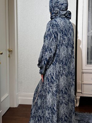 Mavi, Pamuklu, Terletmeyen, Tiril Yazlık Namaz Elbisesi