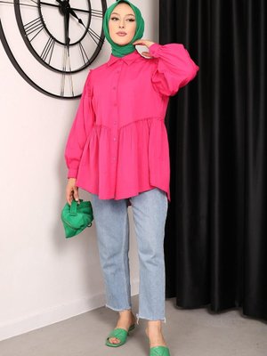 Fuşya Büzgülü Tunik Fuşya Büzgülü Tunik