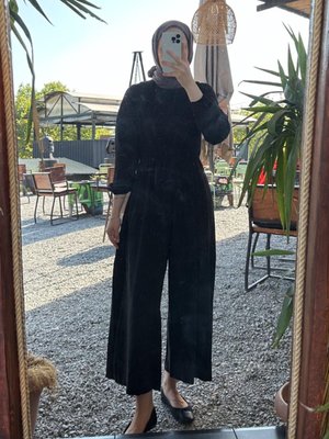 Beli Lastikli Tulum Siyah Beli Lastikli Tulum Siyah