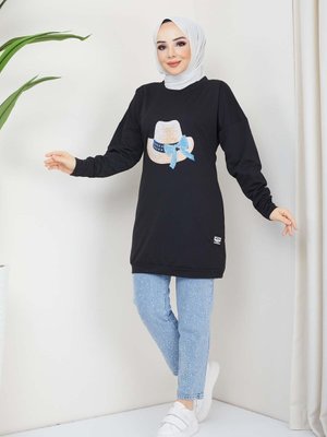 Siyah Menekşe Tunik