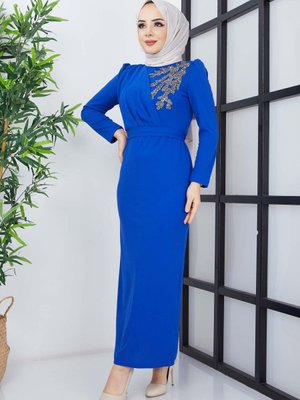 Saks Orkide Abiye Elbise