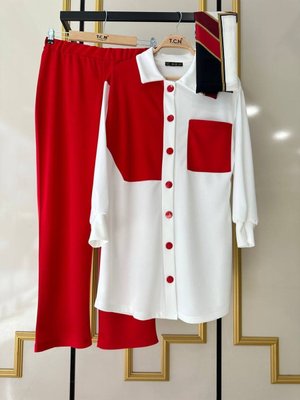 Tek Cepli Gömlek Pantolon Takım Tek Cepli Gömlek Pantolon Takım