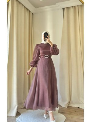 Janjan Kemerli Abiye Elbise