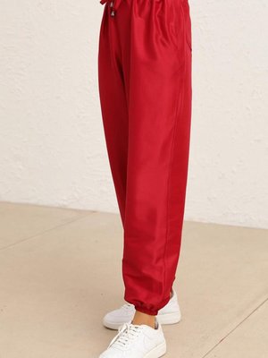 Bordo Cepli Jogger Pantolon