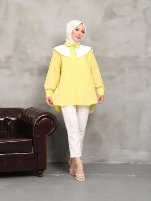 Yağ Yeşili Denizci Yaka Tunik Yağ Yeşili Denizci Yaka Tunik