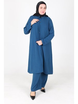 Aykal Ayrobin Büyük Beden Düğmeli Li Takım Aykal Ayrobin Büyük Beden Düğmeli Li Takım